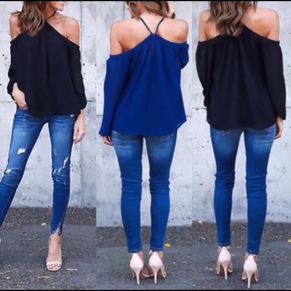 💕Host pick! Off shoulder halter top. “She & Sky” - Picture 7 of 7